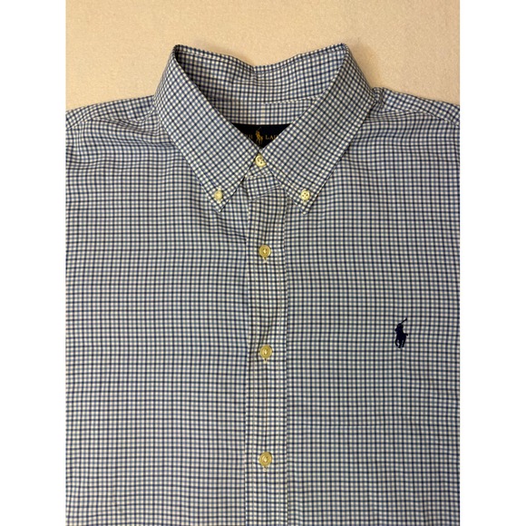 Ralph Lauren Other - Polo Ralph Lauren Mens XL Blue Gingham Check Button Down Shirt Long Sleeve Pony